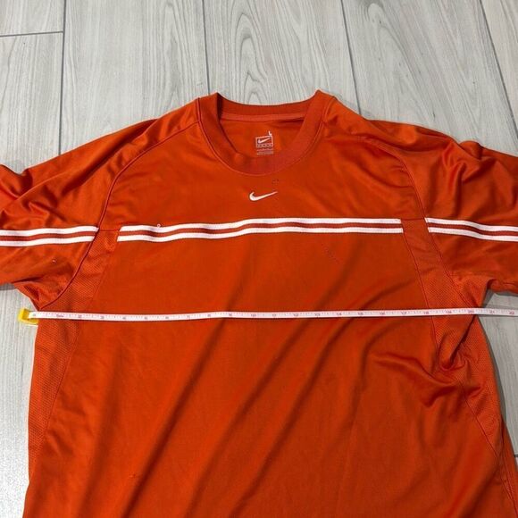 Nike Team Men's Dri-Fit Cotton Poly Tee Pullover Color Brilliant Orange Size L - Picture 4 of 7